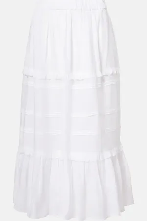 Marant Etoile Jupe longue Diya en coton mélangé