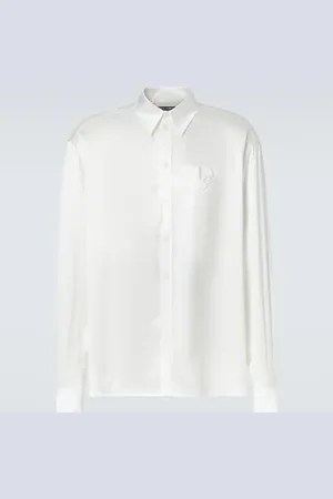Dolce & Gabbana Chemise de smoking en satin de soie
