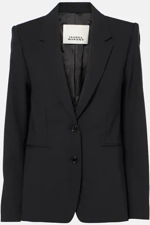 Isabel Marant Blazer Reva en laine mélangée à carreaux