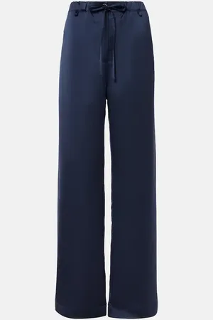 Proenza Schouler Pantalon ample White Label Magnus en satin