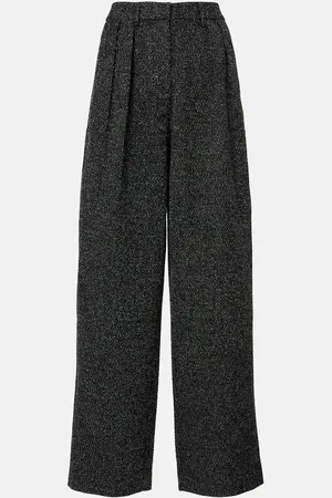 Proenza Schouler Pantalon ample White Label Eleanor en tweed