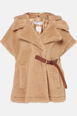 Max Mara Cape en laine, cachemire et soie