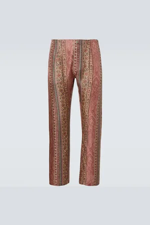Etro Pantalon droit imprimé en soie
