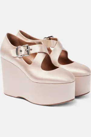Alaïa Alaïa Escarpins compensés 110 en satin