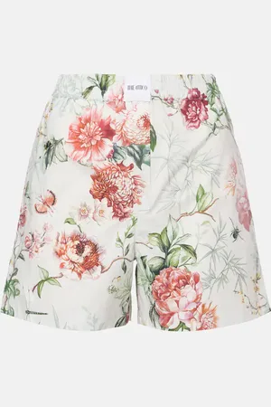 The Attico Short en coton à fleurs