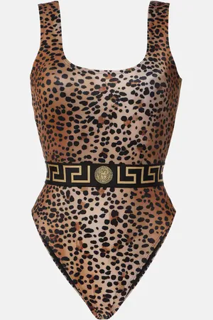 VERSACE Maillot de bain à motif léopard