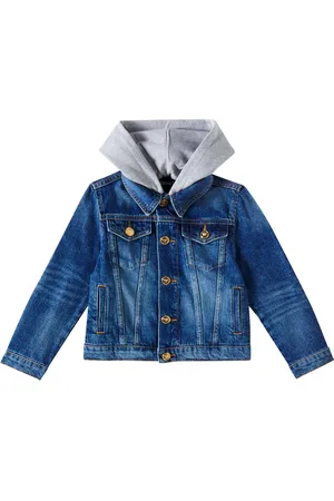 VERSACE Veste en jean à logo