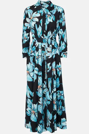 Diane von Furstenberg Robe longue Blaine en coton