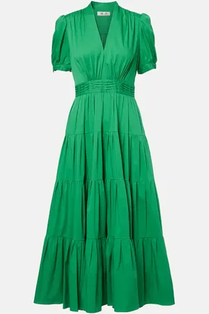 Diane von Furstenberg Robe longue Darby en coton mélangé