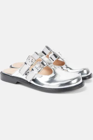Loewe Ballerines Campo en cuir métallisé