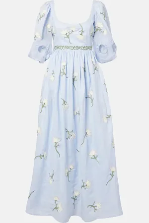 Agua by Agua Bendita Robe longue Viviane en lin