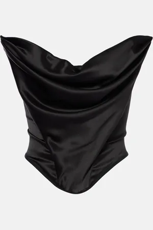 MAGDA BUTRYM Corset en satin de soie mélangée