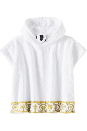 VERSACE Bébé – Poncho Versace Allover en coton