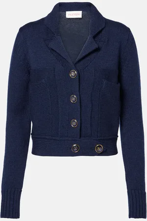 VALENTINO Cardigan en laine et coton