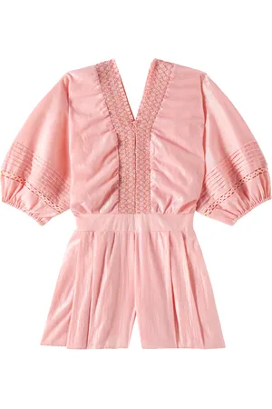 POUPETTE ST BARTH Combi-short Chantal brodée en coton