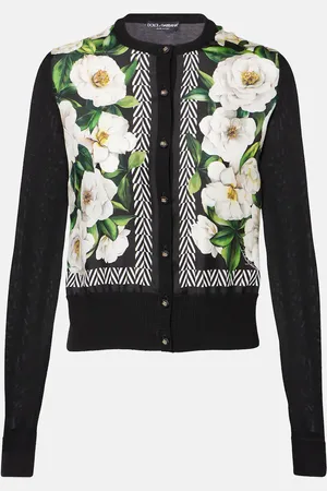 Dolce & Gabbana Cardigan en soie à fleurs