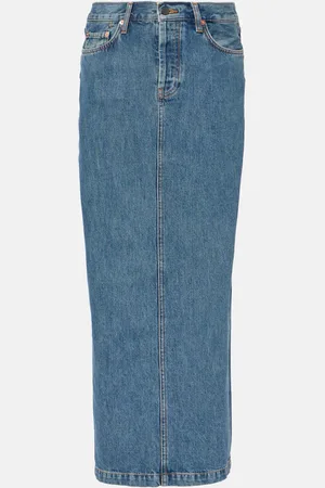 WARDROBE.NYC Jupe longue en jean