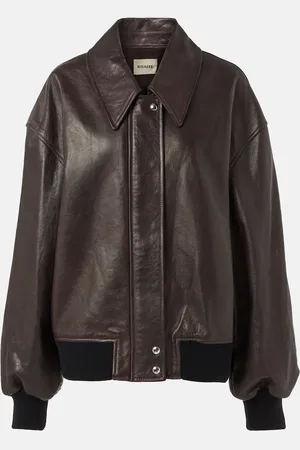 Khaite Veste blouson Shelman en cuir