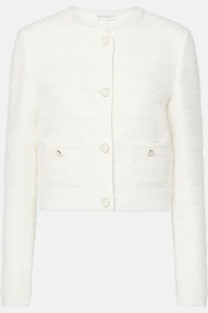 Nina Ricci Cardigan en tweed de coton mélangé