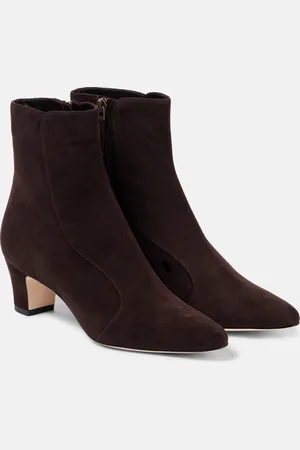 Manolo Blahnik Bottines Myconia 50 en daim