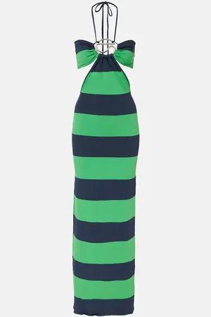 COPERNI Robe longue rayée en laine