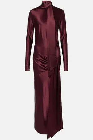 GALVAN Robe longue Emilie en satin