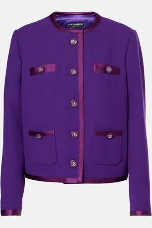 Dolce & Gabbana Veste DG en crêpe de laine mélangée