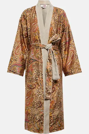 Etro Peignoir Doubled Kimono en coton