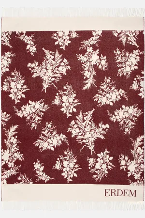 Erdem Couverture en jacquard de laine et cachemire