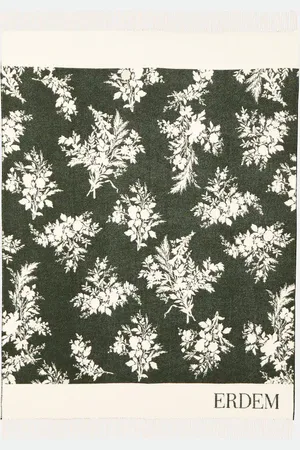 Erdem Couverture en laine et cachemire à fleurs