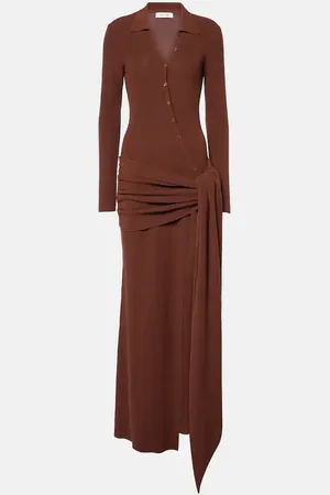 AYA MUSE Robe longue Saros en coton mélangé
