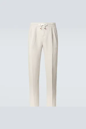 Brunello Cucinelli Pantalon droit en lin