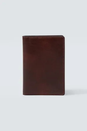 Brunello Cucinelli Portefeuille en cuir à logo