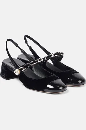 Miu Miu Escarpins 35 en velours à ornements