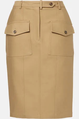 Tom Ford Jupe midi en coton mélangé