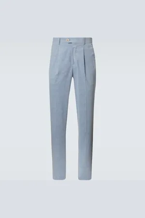 Brunello Cucinelli Pantalon droit en coton