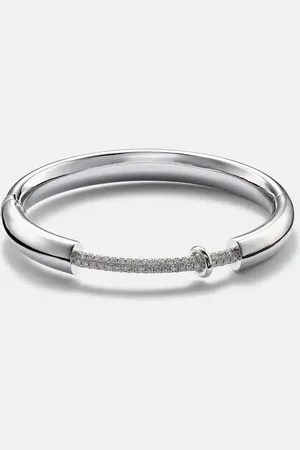 Rainbow K Bracelet Endless en or blanc 14 ct et diamants
