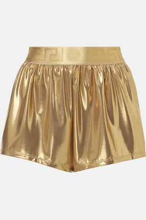 VERSACE Short de bain métallisé à logo