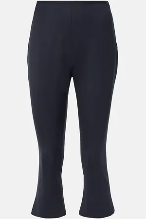 Alessandra Rich Pantalon raccourci en laine mélangée