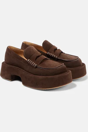 J.W.Anderson Mocassins en daim à plateforme