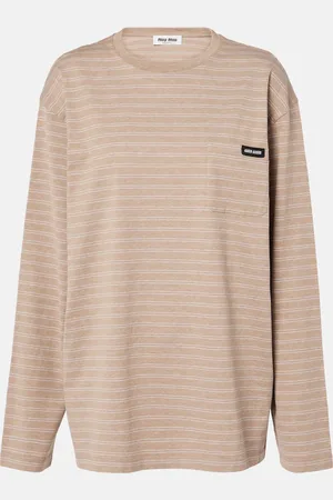 Miu Miu Top rayé en coton