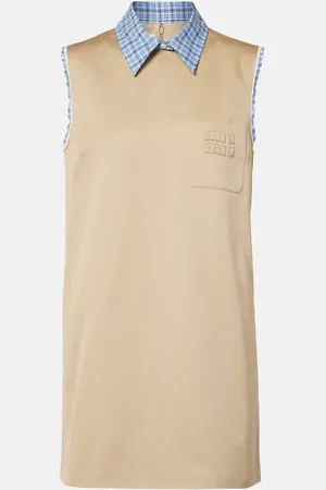 Miu Miu Robe en coton à logo