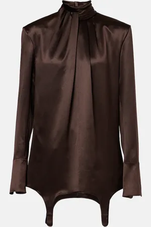 Saint Laurent Blouse en satin de soie
