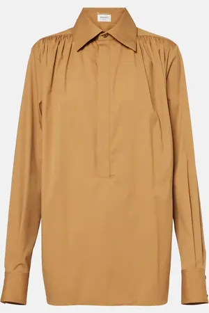 Saint Laurent Blouse en coton mélangé