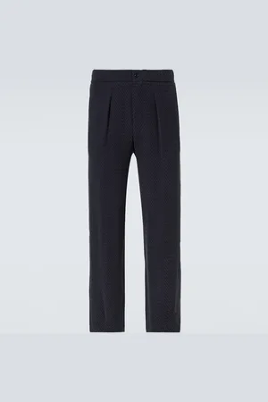 Giorgio Armani Pantalon droit en jacquard