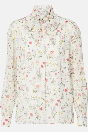 Giambattista Valli Blouse en soie à fleurs