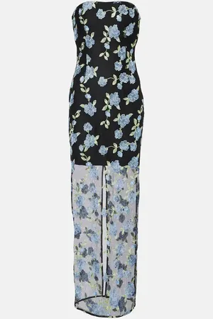 ROTATE Robe en résille à fleurs