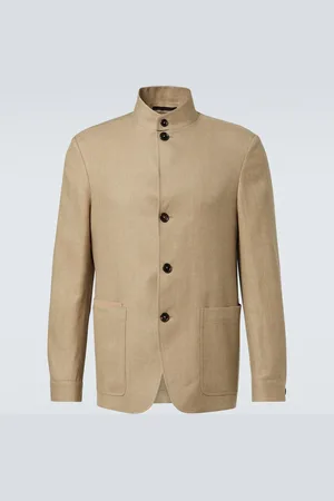 Ermenegildo Zegna Veste Il Conte en lin et laine