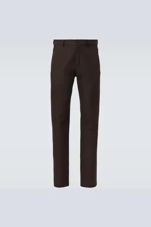 Loro Piana Pantalon droit Harper en laine et coton