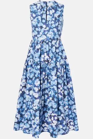Erdem Robe de cocktail en coton à fleurs